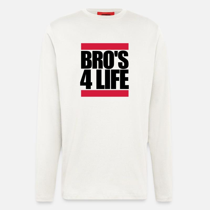Brothers 4 Life Logo - Longsleeve - made by SPREAD  - OFF WHITE