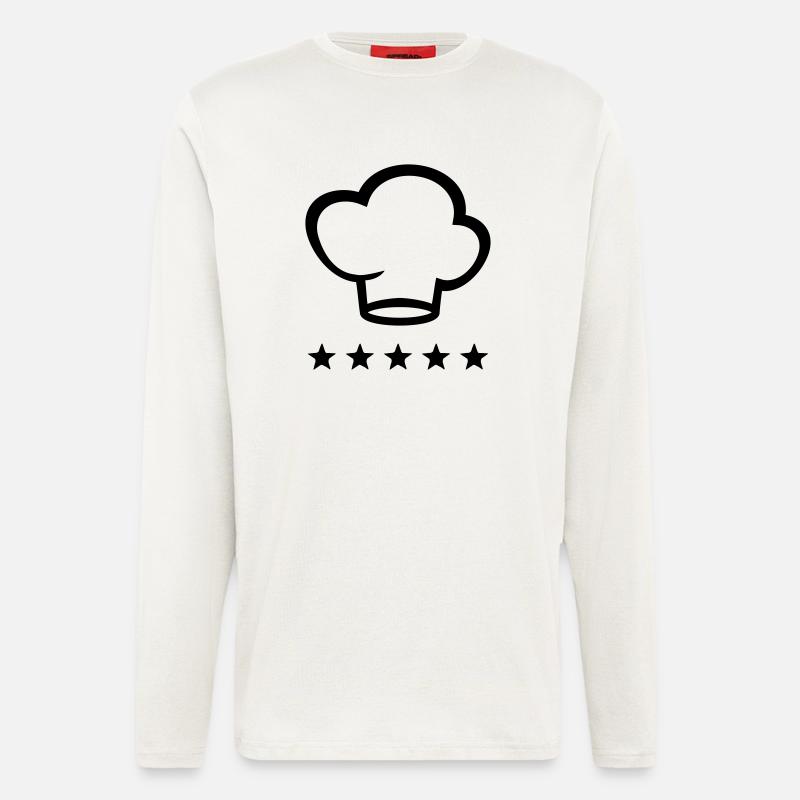 Sternekoch - Sterne - Langarmshirt - made by SPREAD  - OFF WHITE