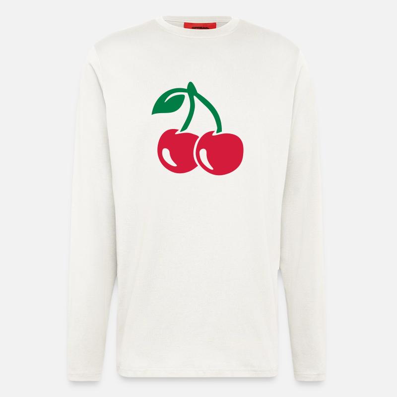 Kirsche - Langarmshirt - made by SPREAD  - OFF WHITE
