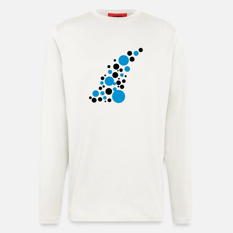 Circle points pattern design - Longsleeve - made by SPREAD  - OFF WHITE