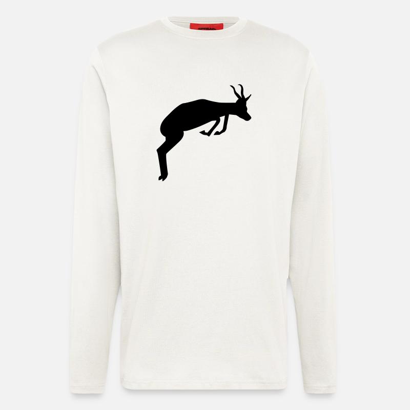 Springbok - Manches longues bio décontracté fabriqué en UE - OFF WHITE