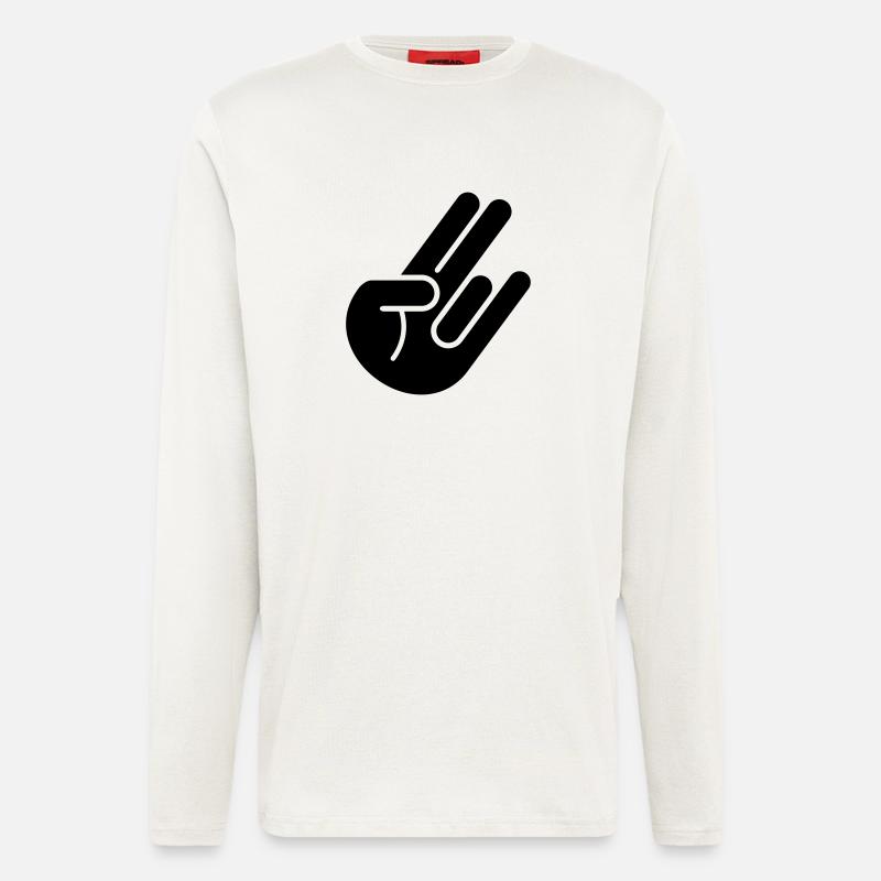 JDM Hand 1c - Langarmshirt - made by SPREAD  - OFF WHITE