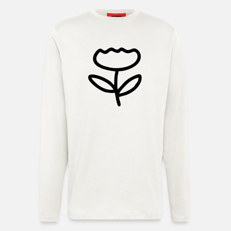 Schöne Blume - Langarmshirt - made by SPREAD  - OFF WHITE