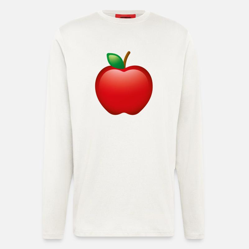 Smiley Apple - Langarmshirt - made by SPREAD  - OFF WHITE