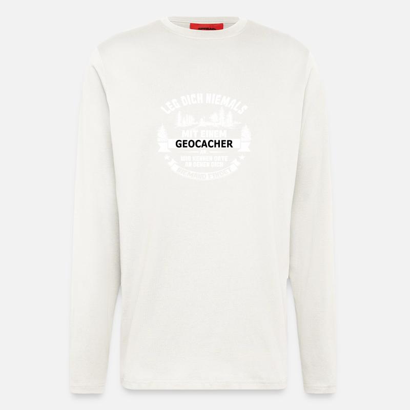 geocacher - Langarmshirt - made by SPREAD  - OFF WHITE