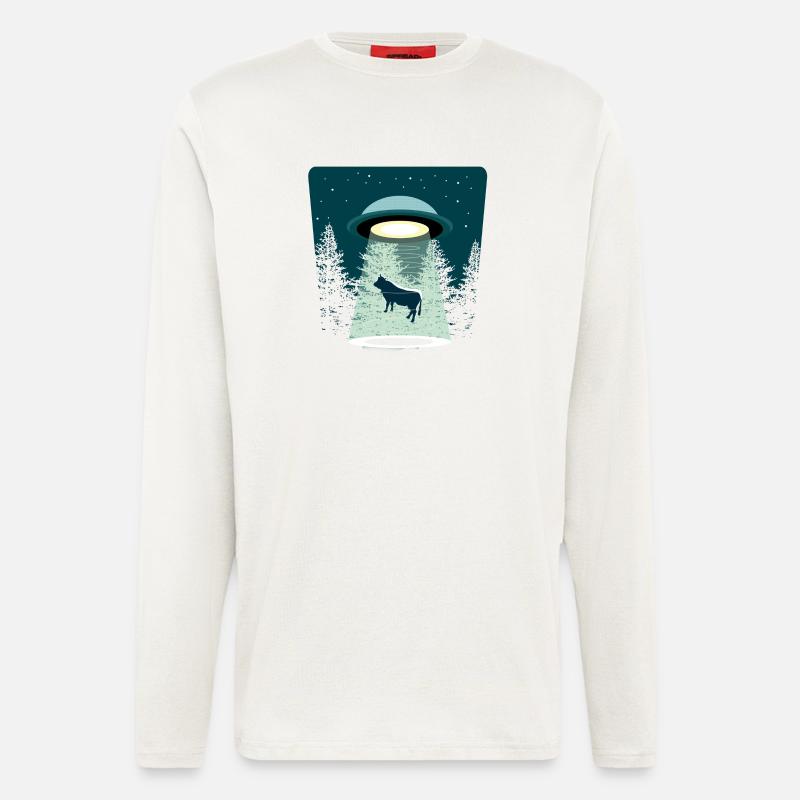 Beware Ufo - Langarmshirt - made by SPREAD  - OFF WHITE