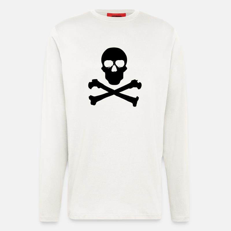 Skull - Langarmshirt - made by SPREAD  - OFF WHITE