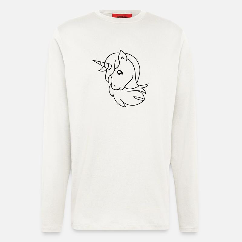 einhorn_01 - Langarmshirt - made by SPREAD  - OFF WHITE
