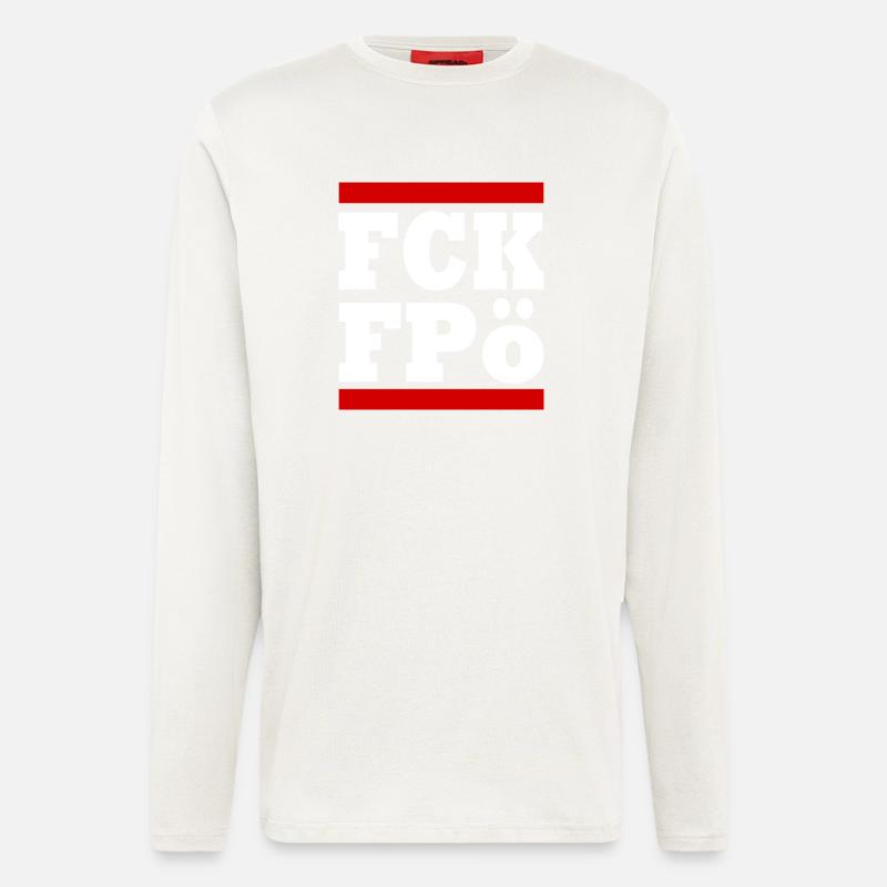 Fck fpö - Langarmshirt - made by SPREAD  - OFF WHITE