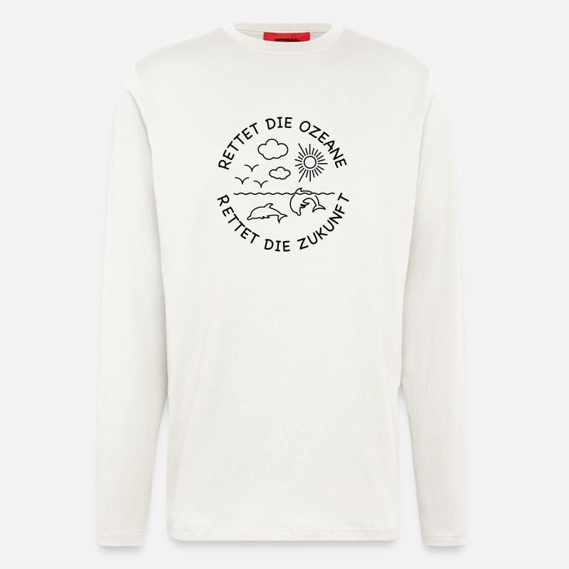 Delfin - Langarmshirt - made by SPREAD  - OFF WHITE