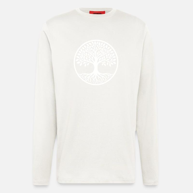 baum des lebens - Langarmshirt - made by SPREAD  - OFF WHITE