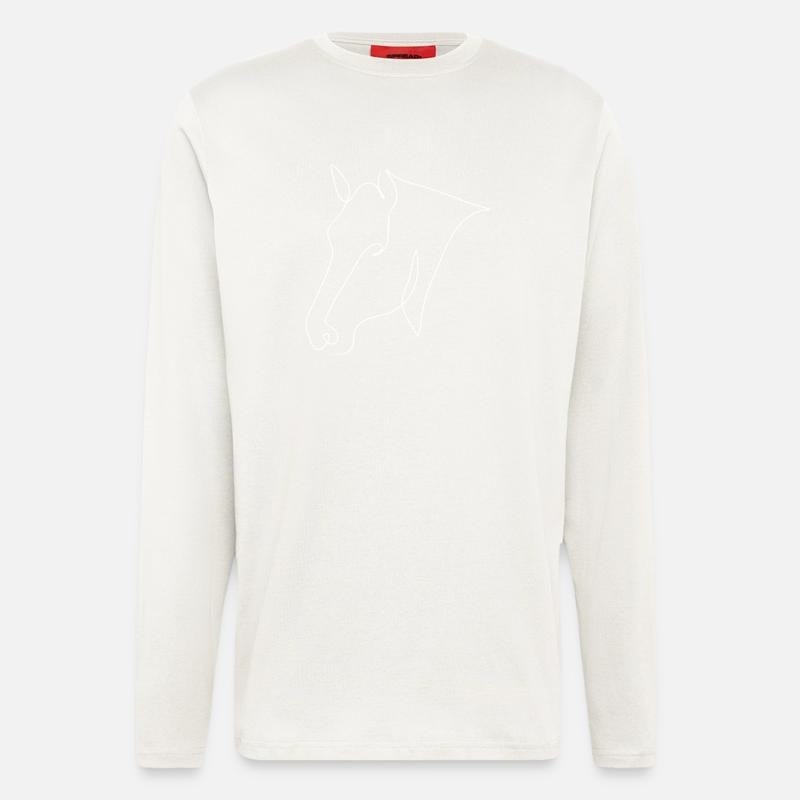 Minimal bangs white - Longsleeve - made by SPREAD  - OFF WHITE