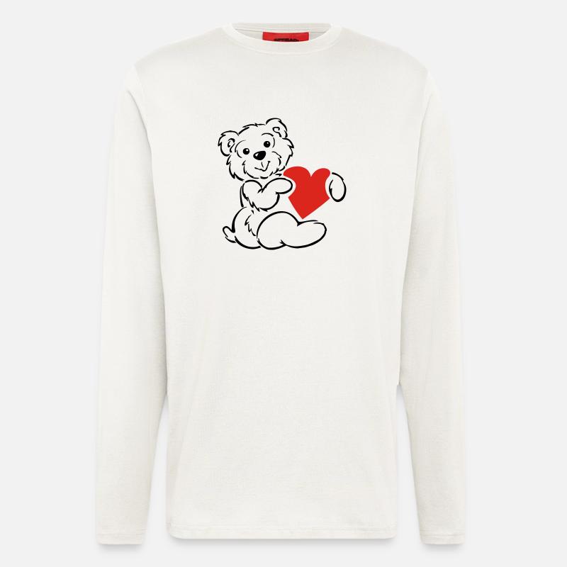 loveteddy - Langarmshirt - made by SPREAD  - OFF WHITE