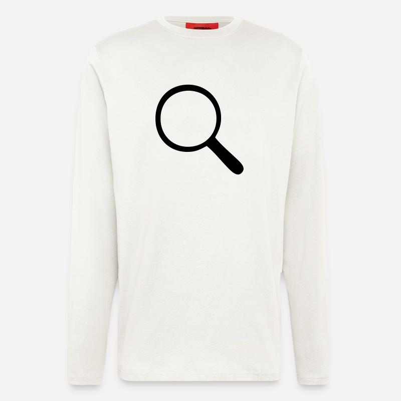 Magnifying glass - magnifier - Longsleeve - made by SPREAD  - OFF WHITE