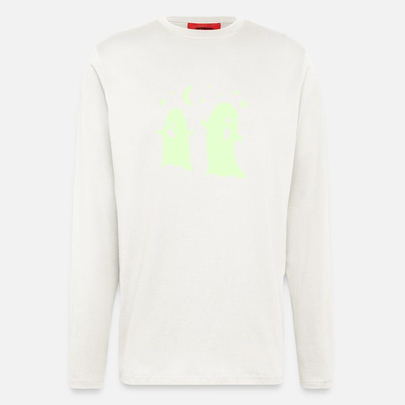 glow in the dark ghosts - Longsleeve - made by SPREAD  - OFF WHITE