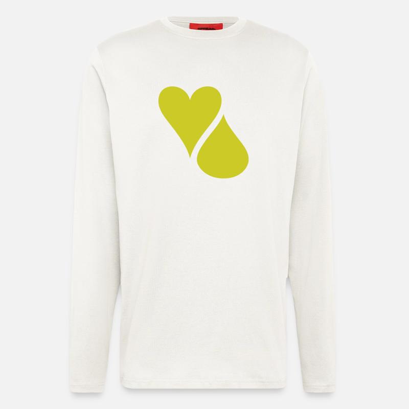 herzblutdeluxe_logo - Langarmshirt - made by SPREAD  - OFF WHITE