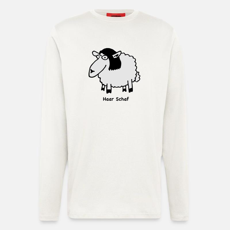 haar_schaf - Langarmshirt - made by SPREAD  - OFF WHITE