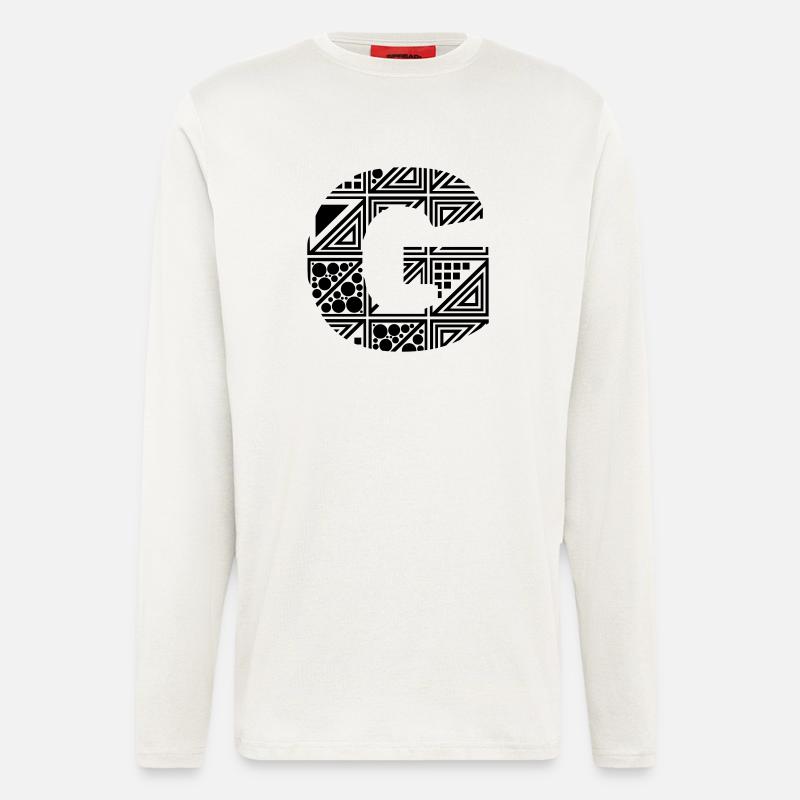 Buchstabe G - Langarmshirt - made by SPREAD  - OFF WHITE