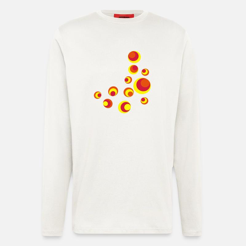 Retro Circles - Langarmshirt - made by SPREAD  - OFF WHITE