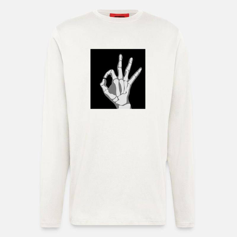 Okay X-Ray (Vector) - Langarmshirt - made by SPREAD - OFF WHITE