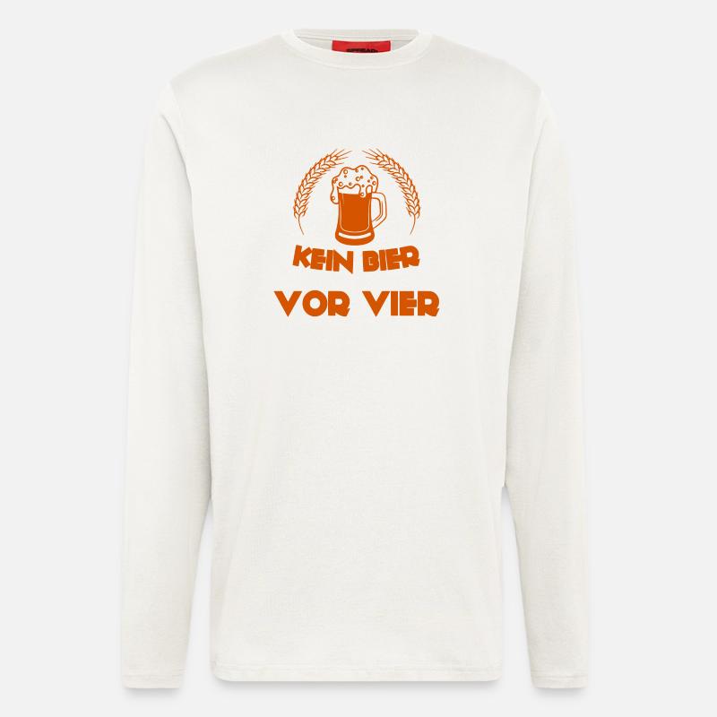 Kein Bier vor Vier - Langarmshirt - made by SPREAD  - OFF WHITE