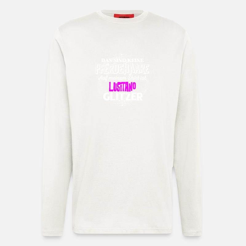 LUSITANO - Glitzer - Langarmshirt - made by SPREAD  - OFF WHITE