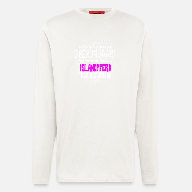 ISLANDPFERD - Glitzer - Langarmshirt - made by SPREAD  - OFF WHITE