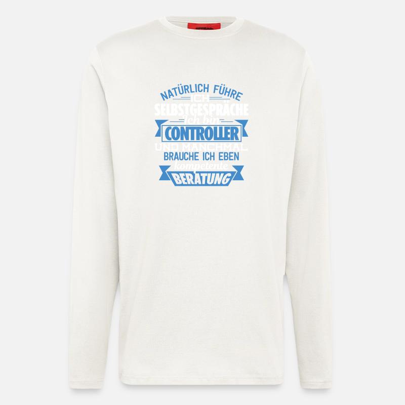 CONTROLLER - KOMPETENTE BERATUNG - Langarmshirt - made by SPREAD  - OFF WHITE