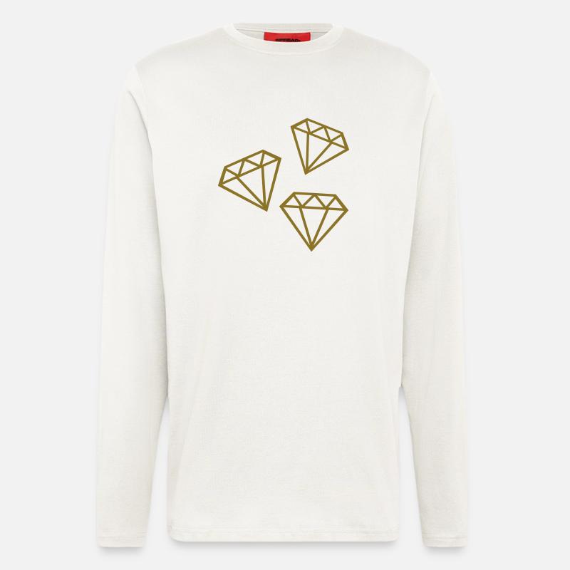 Diamanten - Langarmshirt - made by SPREAD  - OFF WHITE