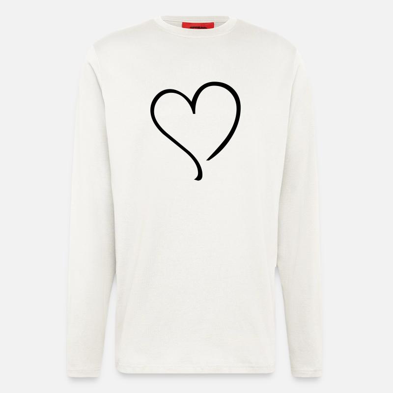 heart - Langarmshirt - made by SPREAD  - OFF WHITE