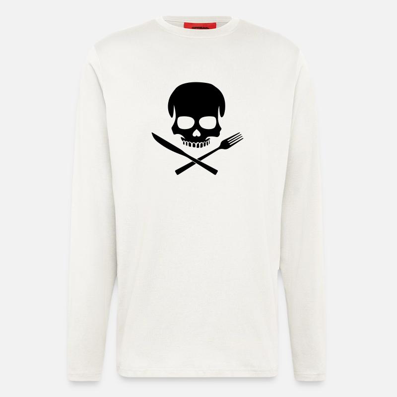 Kitchen Skull - Langarmshirt - made by SPREAD  - OFF WHITE