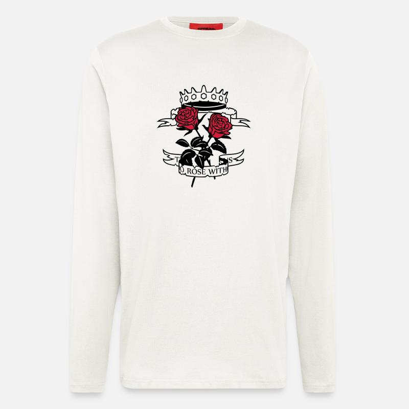There is no rose.. - Langarmshirt - made by SPREAD  - OFF WHITE