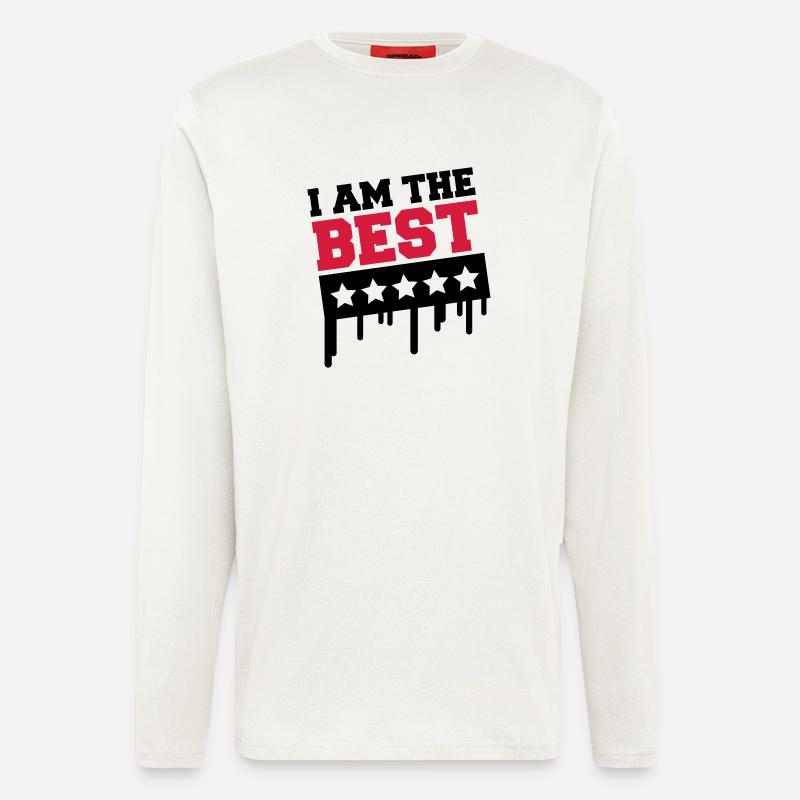 i_am_the_best_a2 - Longsleeve - made by SPREAD  - OFF WHITE