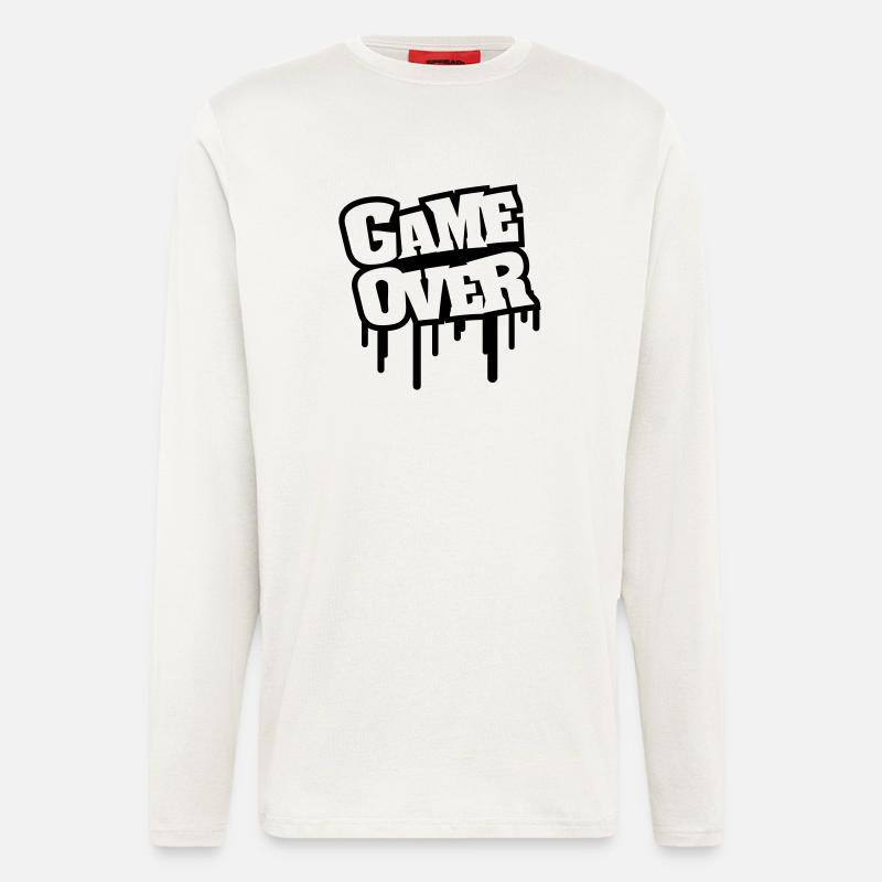 game_over_letters_graffiti_r1 - Longsleeve - made by SPREAD  - OFF WHITE