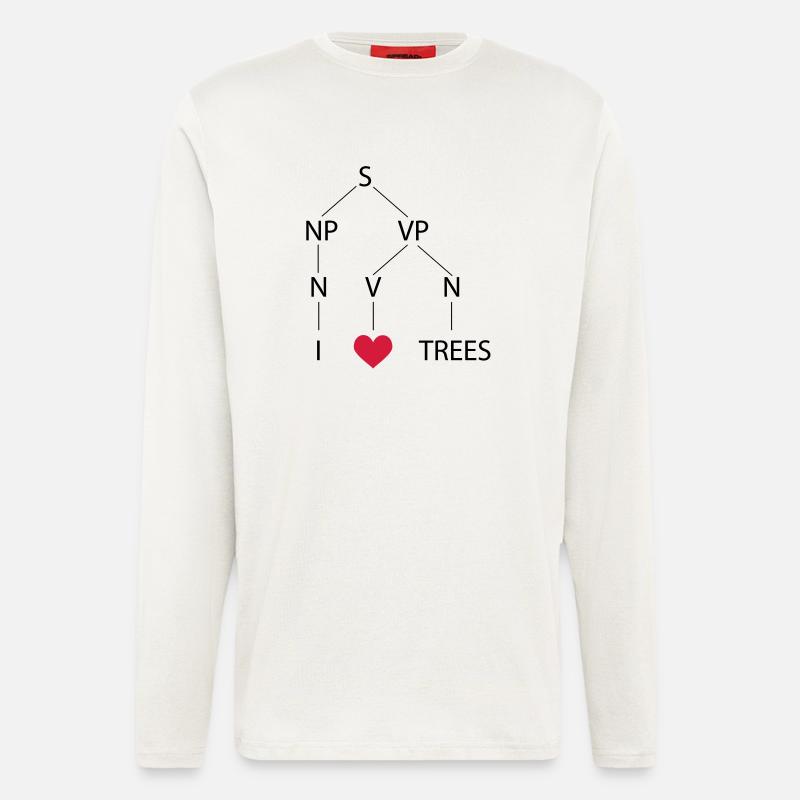 Syntaxbaum - Langarmshirt - made by SPREAD  - OFF WHITE