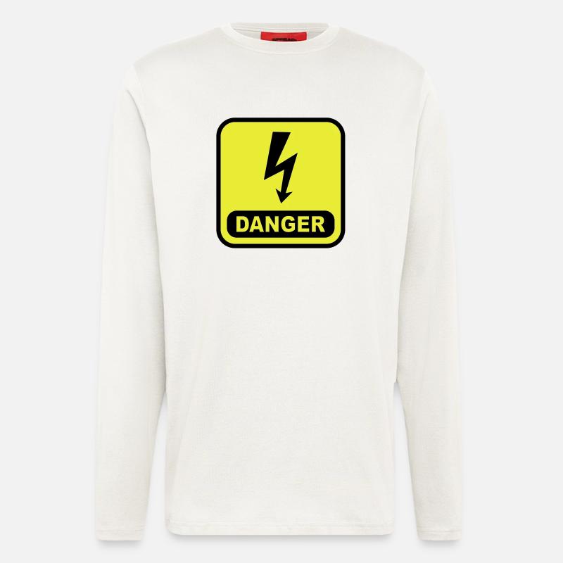 Danger Blitz - Langarmshirt - made by SPREAD  - OFF WHITE