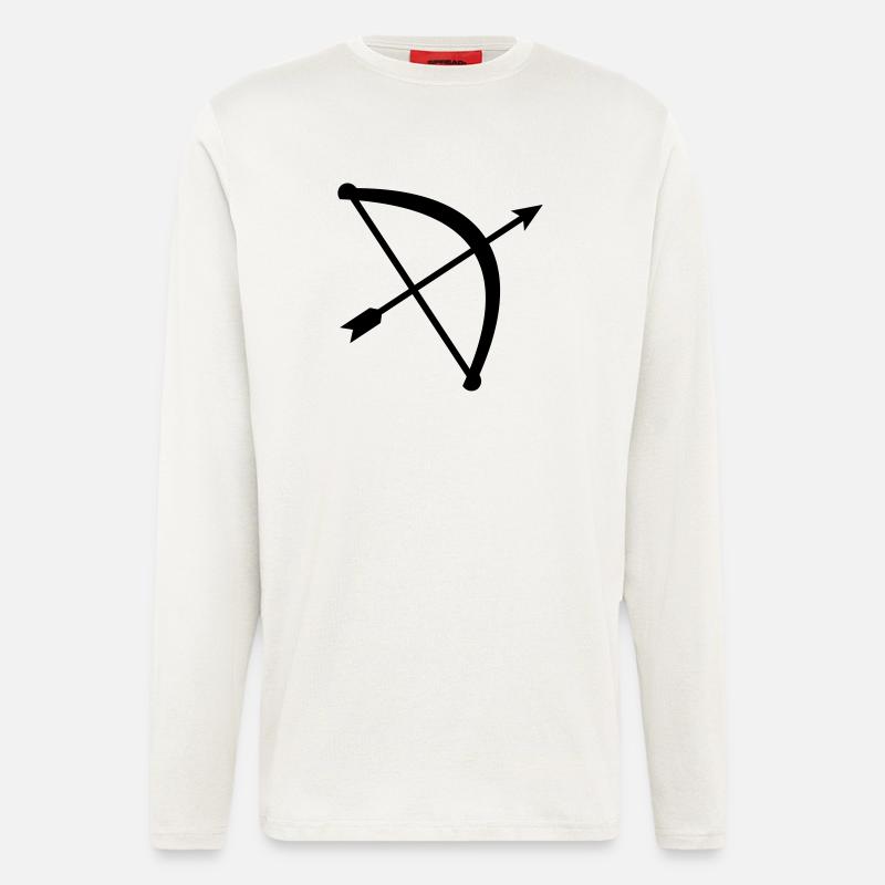 Pfeil Bogen - Langarmshirt - made by SPREAD  - OFF WHITE