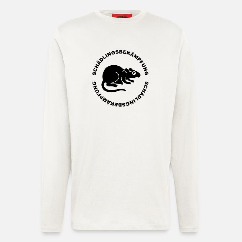 Schädlingdbekaempfung - Longsleeve - made by SPREAD  - OFF WHITE
