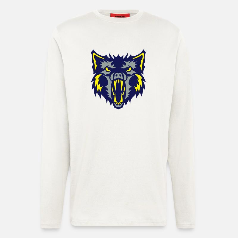 Werwolf Werwolf Wolf 2 - Langarmshirt - made by SPREAD  - OFF WHITE