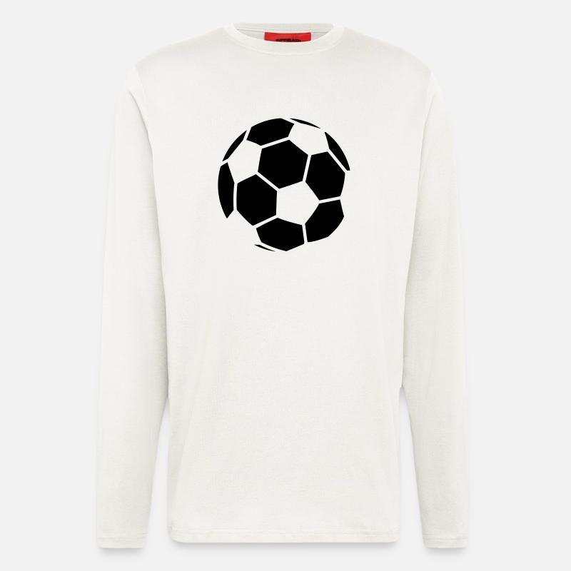Soccer Pattern - Langarmshirt - made by SPREAD  - OFF WHITE