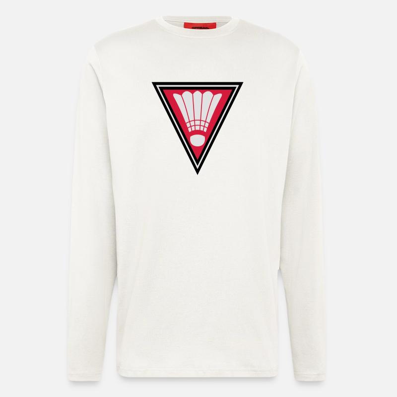 Triangle Badminton Logo - Longsleeve - made by SPREAD  - OFF WHITE