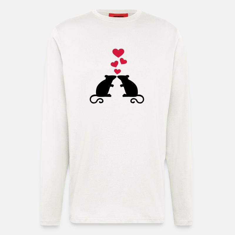 Maus - Langarmshirt - made by SPREAD  - OFF WHITE