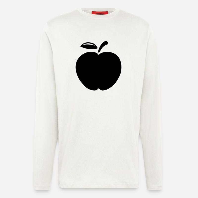 apple__1f1 - Langarmshirt - made by SPREAD  - OFF WHITE