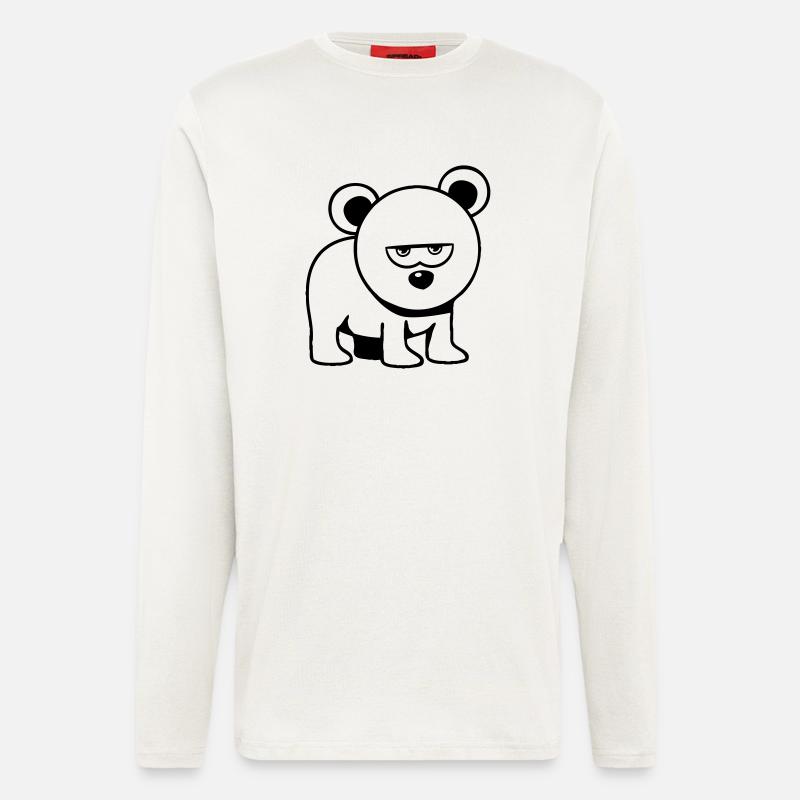Bear little funny - Longsleeve - made by SPREAD  - OFF WHITE