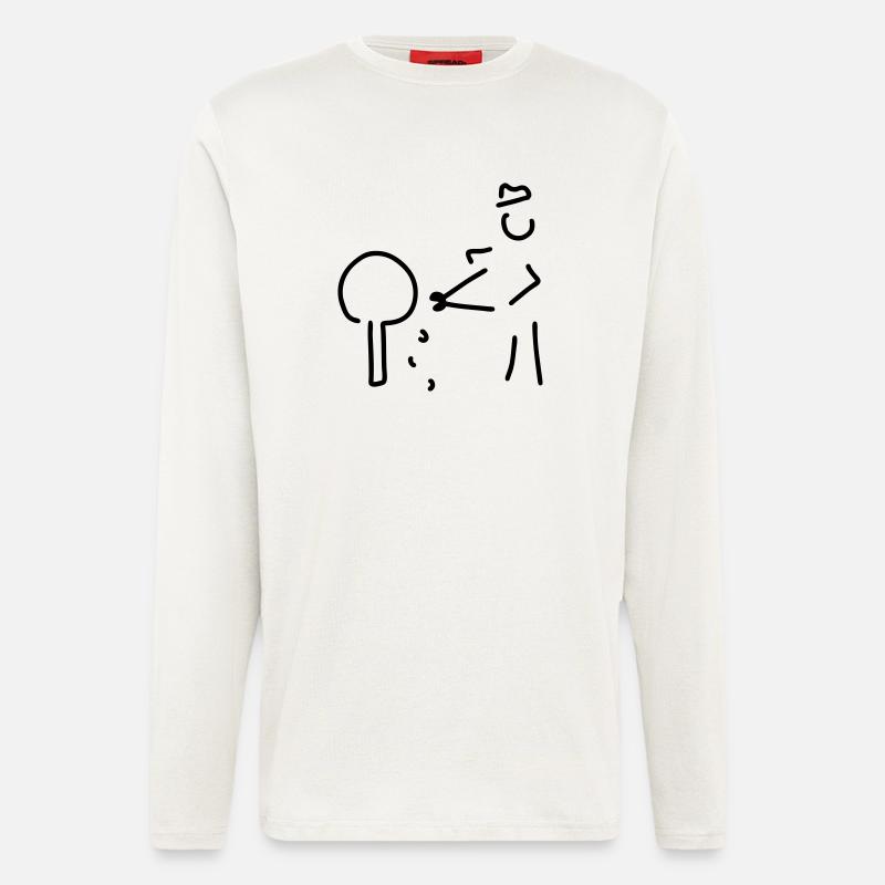 gärtner mit buchsbaum - Langarmshirt - made by SPREAD  - OFF WHITE