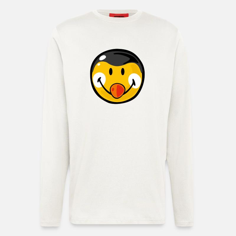 Smiley Penguin - Longsleeve - made by SPREAD - OFF WHITE