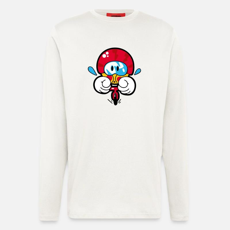 Smiley Cycling - Longsleeve - made by SPREAD  - OFF WHITE