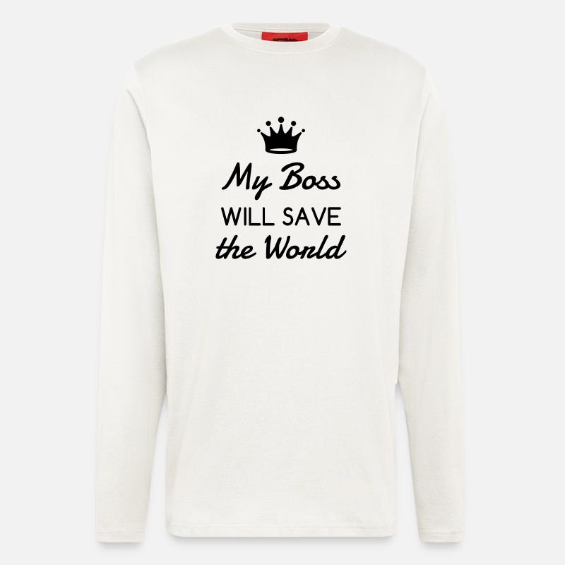 Manager / Chef / Arbeit / Job - Langarmshirt - made by SPREAD  - OFF WHITE