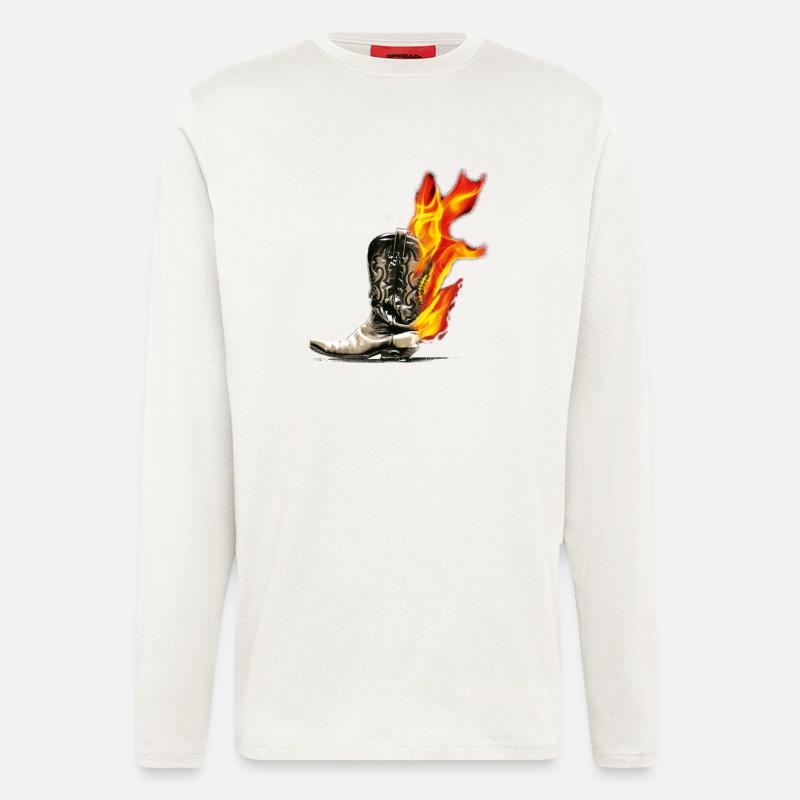 kl_linedance35c - Longsleeve - made by SPREAD  - OFF WHITE