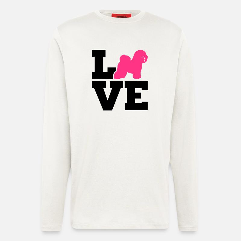 Bichon Frise - Langarmshirt - made by SPREAD  - OFF WHITE